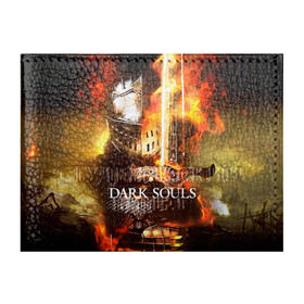 Обложка для студенческого билета с принтом Dark Souls 1 , натуральная кожа | Размер: 11*8 см; Печать на всей внешней стороне | Тематика изображения на принте: dark souls