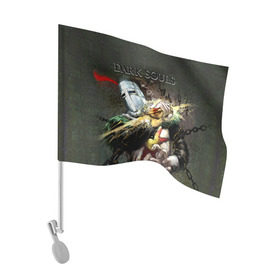 Флаг для автомобиля с принтом Dark Souls 5 , 100% полиэстер | Размер: 30*21 см | dark souls | praise the sun | you died | дарк соулс