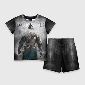 Детский костюм с шортами 3D с принтом Dark Souls 20 ,  |  | dark souls | praise the sun | you died | дарк соулс