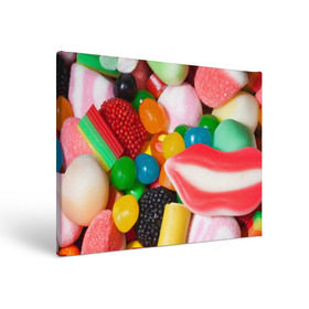 Холст прямоугольный с принтом Сладости , 100% ПВХ |  | Тематика изображения на принте: candy | еда | конфеты | мармелад | сладкое