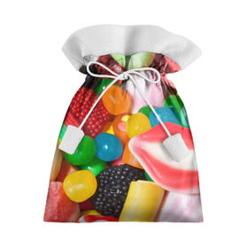 Подарочный 3D мешок с принтом Сладости , 100% полиэстер | Размер: 29*39 см | Тематика изображения на принте: candy | еда | конфеты | мармелад | сладкое