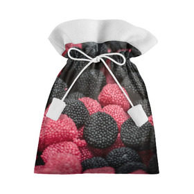 Подарочный 3D мешок с принтом Ягодки , 100% полиэстер | Размер: 29*39 см | candy | vegan | веган | вегетарианство | еда | конфеты | мармелад | сладкое