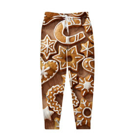 Мужские брюки 3D с принтом печенье , 100% полиэстер | манжеты по низу, эластичный пояс регулируется шнурком, по бокам два кармана без застежек, внутренняя часть кармана из мелкой сетки | Тематика изображения на принте: christmas | cookies | decoration | merry | xmas | выпечка | глазурь | новый год | рождество | сладко