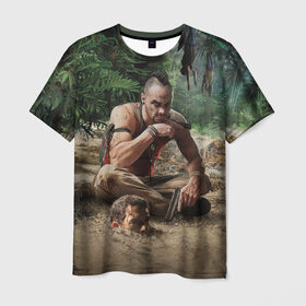 Мужская футболка 3D с принтом Far Cry , 100% полиэфир | прямой крой, круглый вырез горловины, длина до линии бедер | farcry | игра | фаркрай