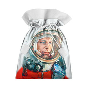 Подарочный 3D мешок с принтом Гагарин , 100% полиэстер | Размер: 29*39 см | Тематика изображения на принте: space | гагарин | космос | россия
