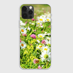 Чехол для iPhone 12 Pro Max с принтом Полевые цветы 3 , Силикон |  | Тематика изображения на принте: поле | полевые цветы | цветы