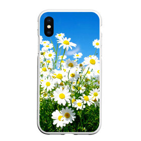 Чехол для iPhone XS Max матовый с принтом Полевые цветы 7 , Силикон | Область печати: задняя сторона чехла, без боковых панелей | поле | полевые цветы | цветы