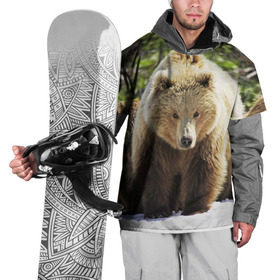 Накидка на куртку 3D с принтом Медведи , 100% полиэстер |  | звери | медведь | мишка | природа