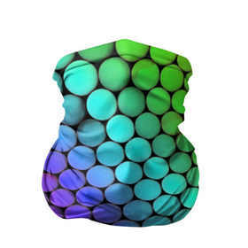 Бандана-труба 3D с принтом Цветные шары , 100% полиэстер, ткань с особыми свойствами — Activecool | плотность 150‒180 г/м2; хорошо тянется, но сохраняет форму | Тематика изображения на принте: абстракция | краски | круги | цвета | шары