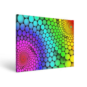 Холст прямоугольный с принтом Цветные шары , 100% ПВХ |  | Тематика изображения на принте: абстракция | краски | круги | цвета | шары