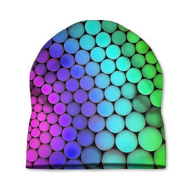 Шапка 3D с принтом Цветные шары , 100% полиэстер | универсальный размер, печать по всей поверхности изделия | абстракция | краски | круги | цвета | шары