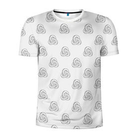 Мужская футболка 3D спортивная с принтом Лента Мёбиуса , 100% полиэстер с улучшенными характеристиками | приталенный силуэт, круглая горловина, широкие плечи, сужается к линии бедра | абстракция | иллюзия | фигура
