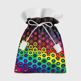 Подарочный 3D мешок с принтом Орнамент , 100% полиэстер | Размер: 29*39 см | круги | орнамент | узор | цвета