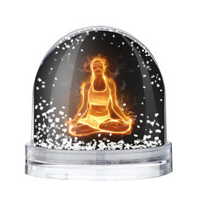 Снежный шар с принтом Пламенная медитация , Пластик | Изображение внутри шара печатается на глянцевой фотобумаге с двух сторон | аштанга | здоровье | зож | йога | кундалини | лотос | медитация | огонь | пламя | силуэт | спорт | страсть | тонус