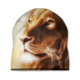 Шапка 3D с принтом Лев , 100% полиэстер | универсальный размер, печать по всей поверхности изделия | власть | джунгли | кошка | лев | мощь | отвага | сила | хищник | храбрость | царь зверей
