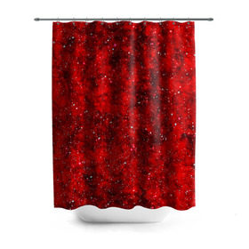 Штора 3D для ванной с принтом Red Star , 100% полиэстер | плотность материала — 100 г/м2. Стандартный размер — 146 см х 180 см. По верхнему краю — пластиковые люверсы для креплений. В комплекте 10 пластиковых колец | абстракция | арт | брызги | краска | красный | цветные