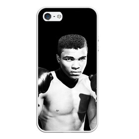 Чехол для iPhone 5/5S матовый с принтом Muhammad ali 2 , Силикон | Область печати: задняя сторона чехла, без боковых панелей | ali | boxing |  muhammad ali | али | бокс | боксер | мухамад. мухаммад | мухамед али | мухаммед | мухаммед али