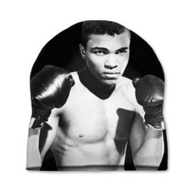 Шапка 3D с принтом Muhammad ali 2 , 100% полиэстер | универсальный размер, печать по всей поверхности изделия | ali | boxing |  muhammad ali | али | бокс | боксер | мухамад. мухаммад | мухамед али | мухаммед | мухаммед али