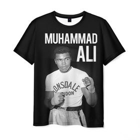 Мужская футболка 3D с принтом Muhammad Ali , 100% полиэфир | прямой крой, круглый вырез горловины, длина до линии бедер | ali | boxing | muhammad ali |   |  muhammad |  бокс | али | боксер | мухамад. мухаммад | мухаммед | мухаммед али