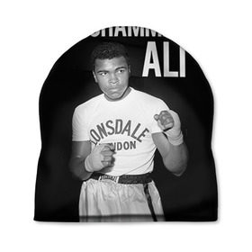 Шапка 3D с принтом Muhammad Ali , 100% полиэстер | универсальный размер, печать по всей поверхности изделия | ali | boxing | muhammad ali |   |  muhammad |  бокс | али | боксер | мухамад. мухаммад | мухаммед | мухаммед али