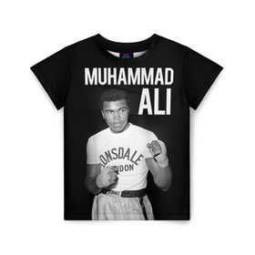 Детская футболка 3D с принтом Muhammad Ali , 100% гипоаллергенный полиэфир | прямой крой, круглый вырез горловины, длина до линии бедер, чуть спущенное плечо, ткань немного тянется | ali | boxing | muhammad ali |   |  muhammad |  бокс | али | боксер | мухамад. мухаммад | мухаммед | мухаммед али