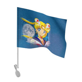 Флаг для автомобиля с принтом Сейлор Мун , 100% полиэстер | Размер: 30*21 см | anime | sailor moon | sailormoon | аниме | красавица воин сейлор мун | сейлор мун | сейлормун | усаги | усаги цукино | цукино