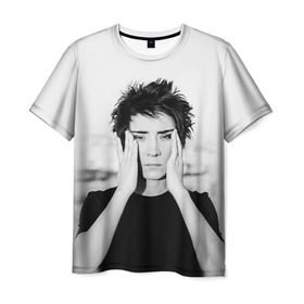 Мужская футболка 3D с принтом Zemfira , 100% полиэфир | прямой крой, круглый вырез горловины, длина до линии бедер | zemfira | земфира | рок | русский рок