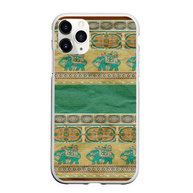 Чехол для iPhone 11 Pro матовый с принтом Орнамент , Силикон |  | индия | орнамент | слон | узон