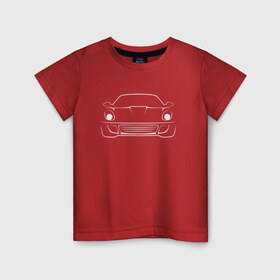 Детская футболка хлопок с принтом Porsche , 100% хлопок | круглый вырез горловины, полуприлегающий силуэт, длина до линии бедер | Тематика изображения на принте: porsche | порше