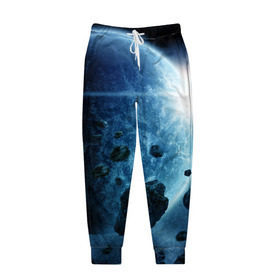 Мужские брюки 3D с принтом Холодный космос , 100% полиэстер | манжеты по низу, эластичный пояс регулируется шнурком, по бокам два кармана без застежек, внутренняя часть кармана из мелкой сетки | вселенная | галактика | звезды | планеты | туманность