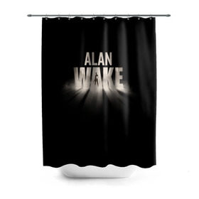 Штора 3D для ванной с принтом Alan Wake , 100% полиэстер | плотность материала — 100 г/м2. Стандартный размер — 146 см х 180 см. По верхнему краю — пластиковые люверсы для креплений. В комплекте 10 пластиковых колец | alan | wake | алан уэйк | игра