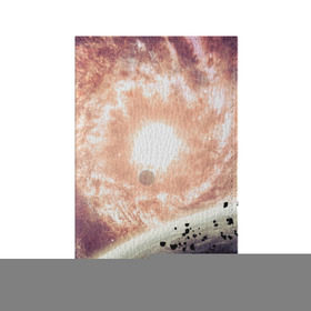Обложка для паспорта матовая кожа с принтом Галактика , натуральная матовая кожа | размер 19,3 х 13,7 см; прозрачные пластиковые крепления | вселенная | галактика | звезды | планеты | туманность