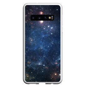 Чехол для Samsung Galaxy S10 с принтом Космос , Силикон | Область печати: задняя сторона чехла, без боковых панелей | бездна | вселенная | галактика | звёзды | камета | космос | мгла | метеориты | метеоры | млечный путь | орбита | планеты | солнечная система