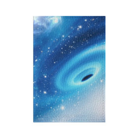 Обложка для паспорта матовая кожа с принтом Неизведанная галактика , натуральная матовая кожа | размер 19,3 х 13,7 см; прозрачные пластиковые крепления | вселенная | галактика | звёзды | камета | космос | метеориты | метеоры | млечный путь | орбита | планеты | солнечная система
