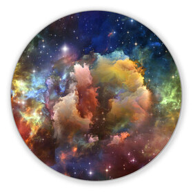 Коврик круглый с принтом Вселенная , резина и полиэстер | круглая форма, изображение наносится на всю лицевую часть | Тематика изображения на принте: вселенная | галактика | звёзды | камета | космос | метеориты | метеоры | млечный путь | орбита | планеты | солнечная система