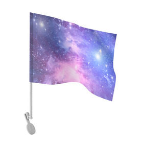 Флаг для автомобиля с принтом Галактика , 100% полиэстер | Размер: 30*21 см | Тематика изображения на принте: вселенная | галактика | звёзды | камета | космос | метеориты | метеоры | млечный путь | орбита | планеты | солнечная система