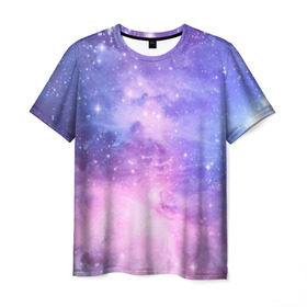 Мужская футболка 3D с принтом Галактика , 100% полиэфир | прямой крой, круглый вырез горловины, длина до линии бедер | вселенная | галактика | звёзды | камета | космос | метеориты | метеоры | млечный путь | орбита | планеты | солнечная система