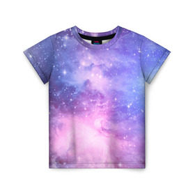 Детская футболка 3D с принтом Галактика , 100% гипоаллергенный полиэфир | прямой крой, круглый вырез горловины, длина до линии бедер, чуть спущенное плечо, ткань немного тянется | вселенная | галактика | звёзды | камета | космос | метеориты | метеоры | млечный путь | орбита | планеты | солнечная система