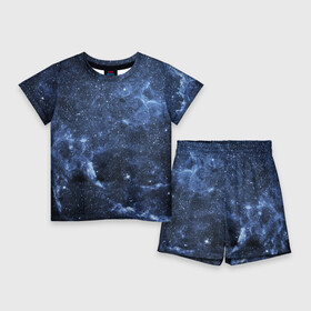 Детский костюм с шортами 3D с принтом Безмолвный космос ,  |  | вселенная | галактика | звёзды | камета | космос | метеориты | метеоры | млечный путь | орбита | планеты | солнечная система