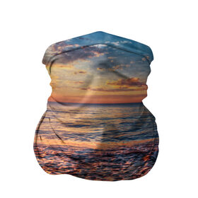 Бандана-труба 3D с принтом Sunset , 100% полиэстер, ткань с особыми свойствами — Activecool | плотность 150‒180 г/м2; хорошо тянется, но сохраняет форму | закат | море | океан | пена | песок | пляж | прибой | прилив | рассвет