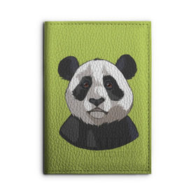 Обложка для автодокументов с принтом Panda , натуральная кожа |  размер 19,9*13 см; внутри 4 больших “конверта” для документов и один маленький отдел — туда идеально встанут права | милый | панда