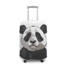 Чехол для чемодана 3D с принтом Panda , 86% полиэфир, 14% спандекс | двустороннее нанесение принта, прорези для ручек и колес | милый | панда