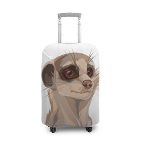Чехол для чемодана 3D с принтом Meerkats , 86% полиэфир, 14% спандекс | двустороннее нанесение принта, прорези для ручек и колес | meerkats | животные | милый | сурикат | сурикаты