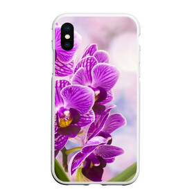 Чехол для iPhone XS Max матовый с принтом Божественная орхидея , Силикон | Область печати: задняя сторона чехла, без боковых панелей | 8 марта | букет | весна | красота | куст | лето | орхидея | подарок | сиреневый цвет | цветок | шикарный цветочек