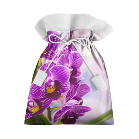 Подарочный 3D мешок с принтом Божественная орхидея , 100% полиэстер | Размер: 29*39 см | 8 марта | букет | весна | красота | куст | лето | орхидея | подарок | сиреневый цвет | цветок | шикарный цветочек