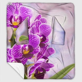 Плед с рукавами с принтом Божественная орхидея , 100% полиэстер | Закругленные углы, все края обработаны. Ткань не мнется и не растягивается. Размер 170*145 | 8 марта | букет | весна | красота | куст | лето | орхидея | подарок | сиреневый цвет | цветок | шикарный цветочек
