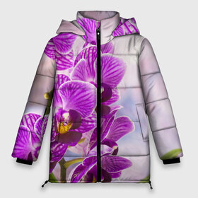 Женская зимняя куртка 3D с принтом Божественная орхидея , верх — 100% полиэстер; подкладка — 100% полиэстер; утеплитель — 100% полиэстер | длина ниже бедра, силуэт Оверсайз. Есть воротник-стойка, отстегивающийся капюшон и ветрозащитная планка. 

Боковые карманы с листочкой на кнопках и внутренний карман на молнии | 8 марта | букет | весна | красота | куст | лето | орхидея | подарок | сиреневый цвет | цветок | шикарный цветочек