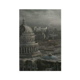 Обложка для паспорта матовая кожа с принтом Fallout , натуральная матовая кожа | размер 19,3 х 13,7 см; прозрачные пластиковые крепления | Тематика изображения на принте: vault tec | фоллаут