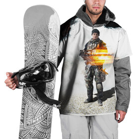 Накидка на куртку 3D с принтом Battlefield 4 Soldier , 100% полиэстер |  | art | battlefield