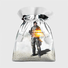 Подарочный 3D мешок с принтом Battlefield 4 Soldier , 100% полиэстер | Размер: 29*39 см | art | battlefield